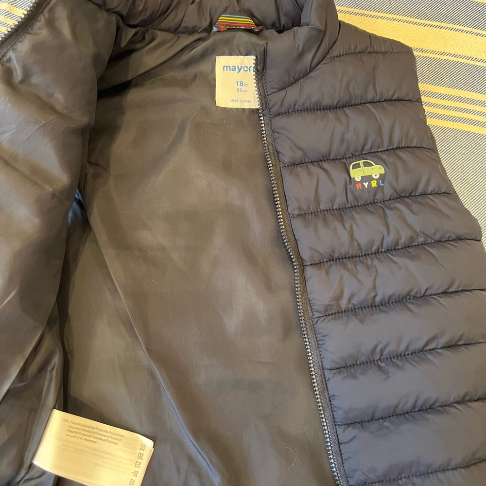 Kids Puffer Vest, Graphic Tee, and Joggers Set - Picture 4 of 5